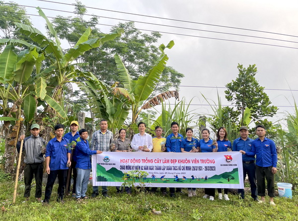 Chi đoàn TNCS Hồ chí Minh Vườn quốc gia Bạch Mã phối hợp với Đoàn TNCS Hồ Chí Minh xã Sông Kôn tổ chức trồng cây chào mừng Kỷ niệm 92 năm ngày thành lập đoàn TNCS Hồ Chí Minh (26/3/1931 - 26/3/2023)