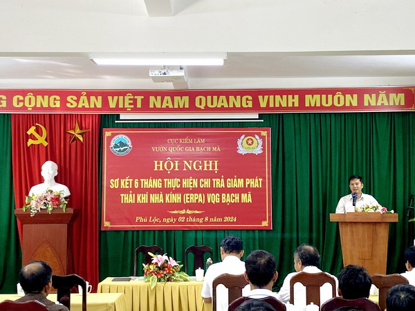 Vườn quốc gia Bạch Mã tổ chức Hội nghị sơ kết 6 tháng đầu năm 2024 thực hiện chi trả giảm phát thải khí nhà kính và ký Quy chế phối hợp trong công tác Quản lý bảo vệ rừng, phòng cháy chữa cháy rừng