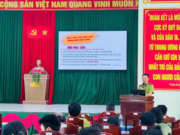 Vườn quốc gia Bạch Mã phối hợp với công an thành phố Huế tổ chức Hội nghị tuyên truyền phòng, chống tội phạm, tệ nạn xã hội và phổ biến pháp luật bảo vệ rừng