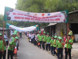 Vườn quốc gia Bạch Mã phối hợp với Hạt Kiểm lâm huyện Phú Lộc và Trường Tiểu học Nước Ngọt 1 và Nước Ngọt 2 tổ chức buổi diễu hành, cổ động bảo vệ rừng tại xã Lộc Thủy